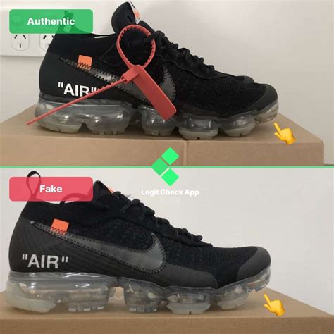 nike vapormax off-white black real vs fake|nike vapormax flyknit off white.